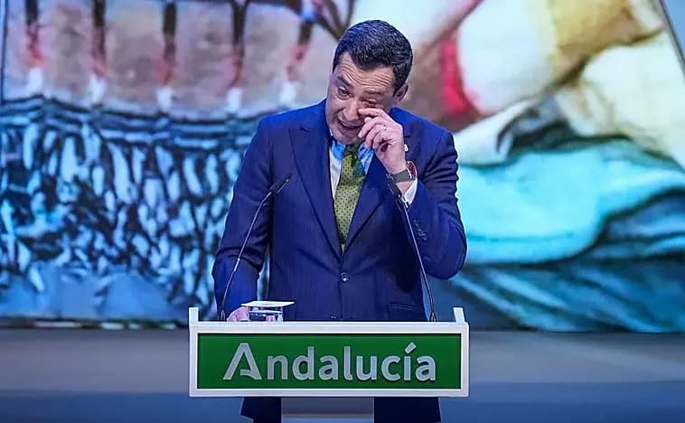 Хуанма Морено разрыдался во время речи в День Андалусии, вспоминая жертв трагедий