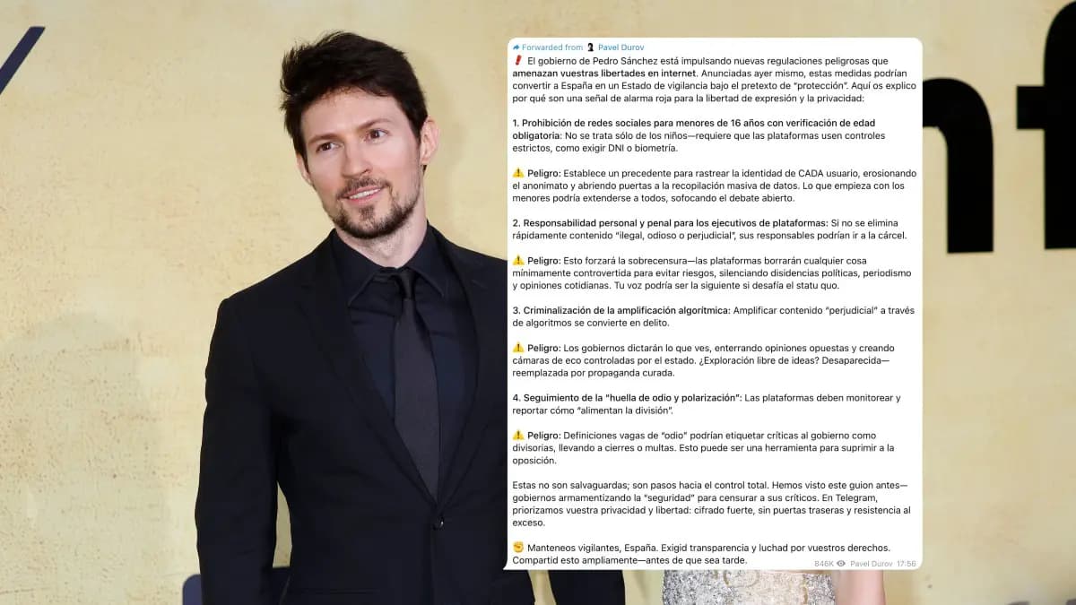 Павел Дуров объявил войну правительству Испании через личный месседж