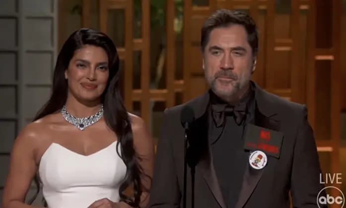 Бардем политизирует «этот цирк» под названием «Оскар» лозунгом «Нет войне»